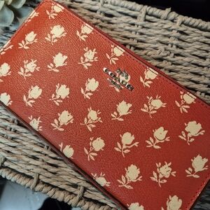 Coach | Badlands Floral Zip Around Wallet